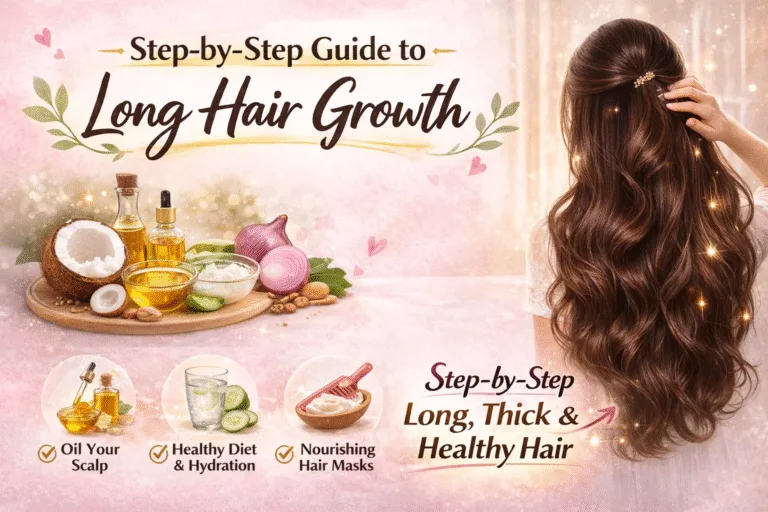 7 Natural Steps for Long Hair Growth  Fast Hair Growth Guide  Tips