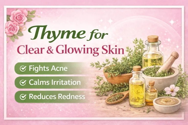 DIY Thyme Skin Care for Acne  Natural Herbal Toner  Face Mask for Glowing Skin