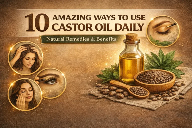 10 Amazing Ways to Use Castor Oil Daily for Hair, Skin and Wellness