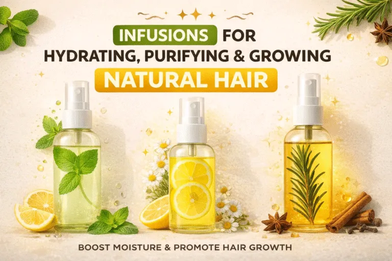 6 Natural DIY Hair Growth Infusions for 4C Coily  Kinky Hair Care Tips