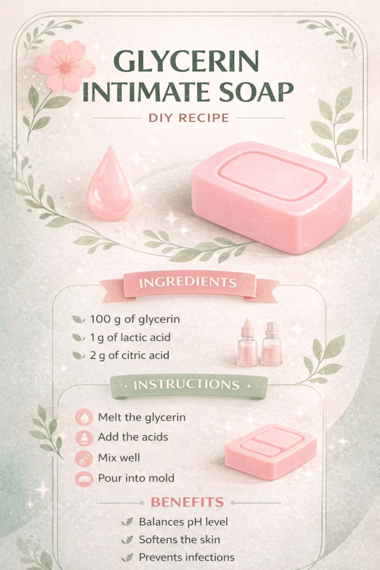 DIY Intimate Soap Recipe with Glycerin  Lactic Acid for pH Balance
