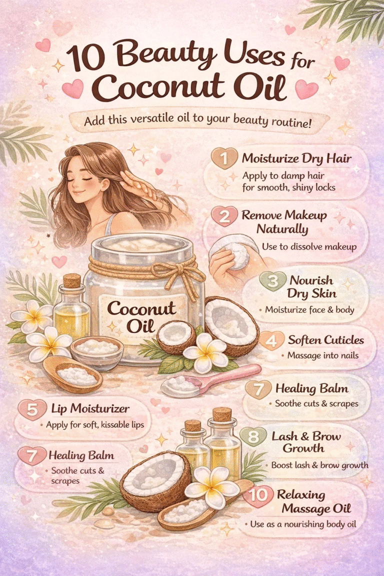 10 Genius Beauty Uses for Coconut Oil  DIY Natural Skincare  Hair Care Tips