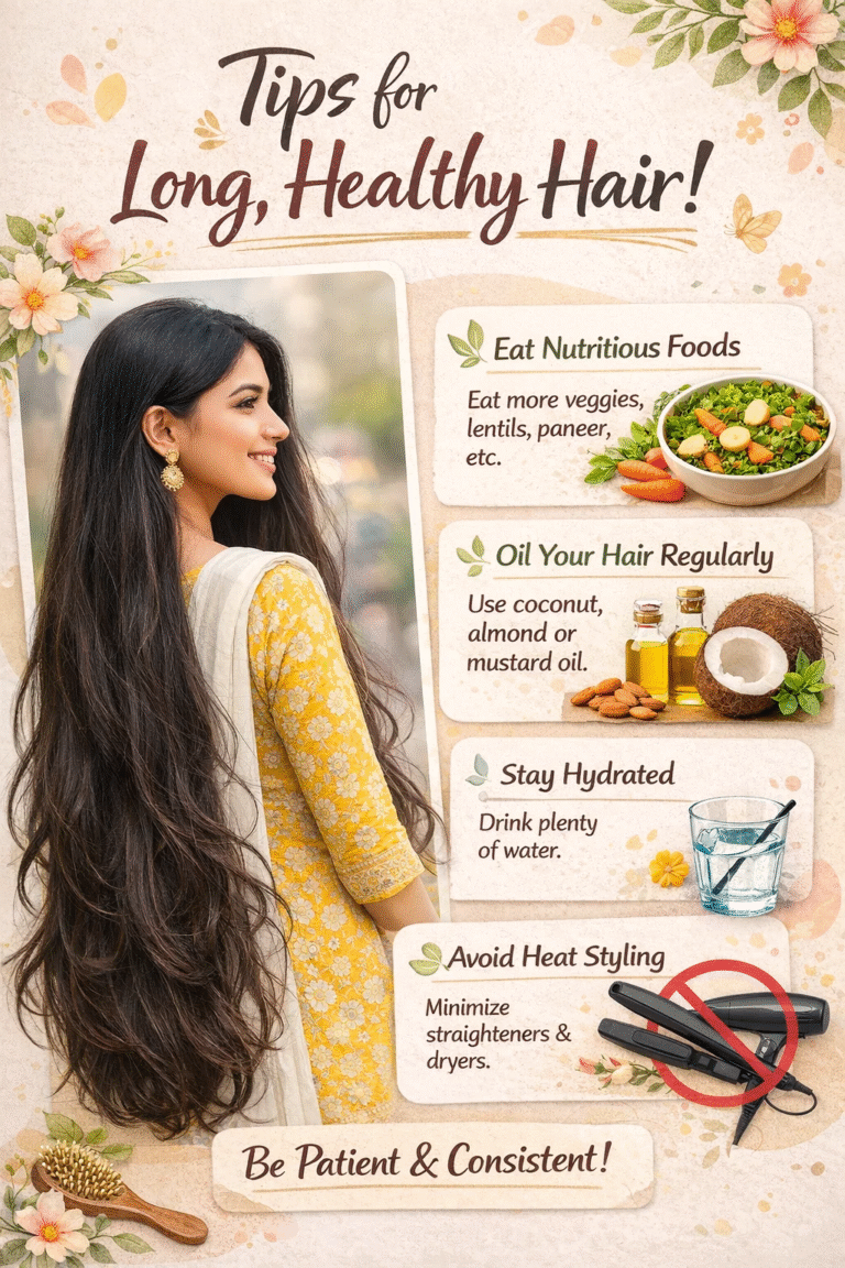 How to Grow Long Healthy Hair Naturally 5 Easy Hair Care Tips  Diet