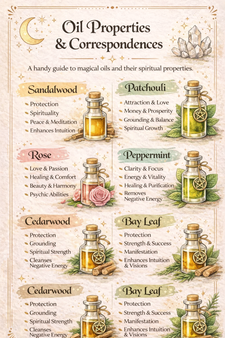 6 Essential Oils for Witchcraft Magical Properties  Correspondences Guide