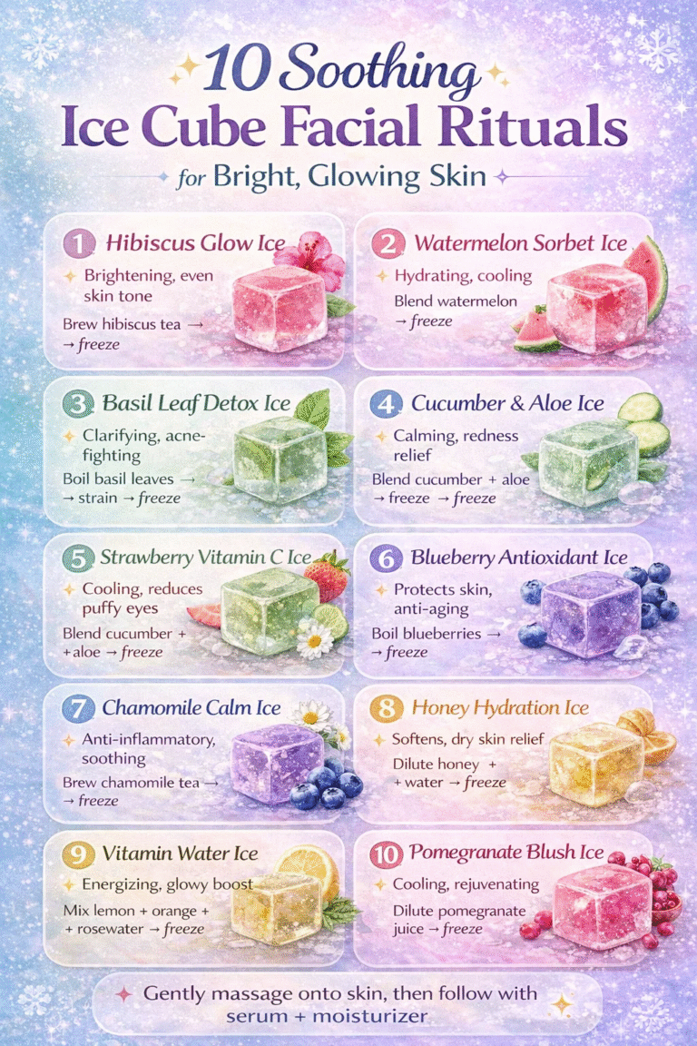 10 DIY Facial Ice Cube Recipes for Glowing Skin 10 Ice Extraction Rituals