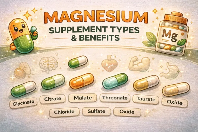 Magnesium Cheat Sheet Which Type is Best for Sleep, Anxiety, Focus  Muscle Recovery