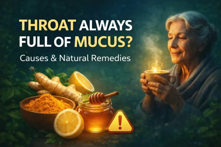 How to Stop Throat Mucus Naturally Ginger  Turmeric Morning Remedy for Instant Relief