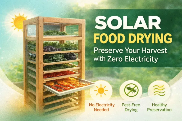 DIY Solar Food Dehydrator Cabinet for Preserving Herbs and Vegetables  Garden Harvest Ideas