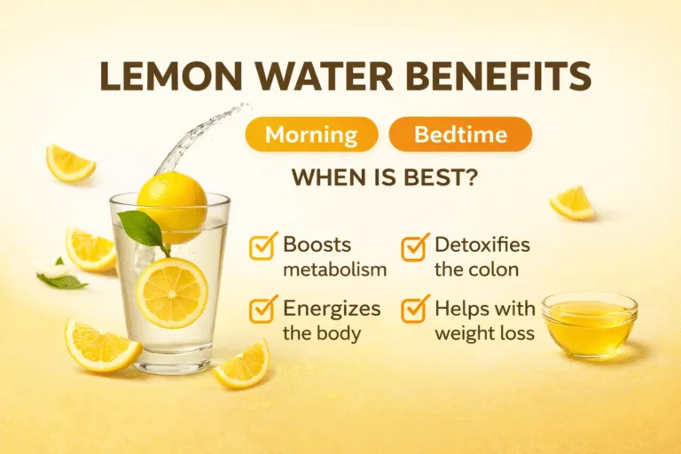 Lemon Water Benefits Morning vs Bedtime Routine for Weight Loss  Glowing Skin