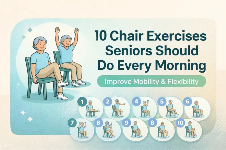 10 Best Morning Chair Exercises for Seniors  Easy Seated Workout for Mobility  Strength