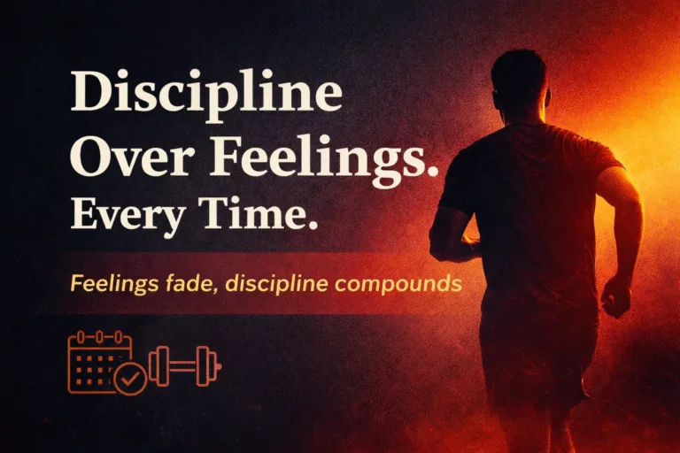 Discipline Over Feelings Motivation Build Your Dream Life with Consistency