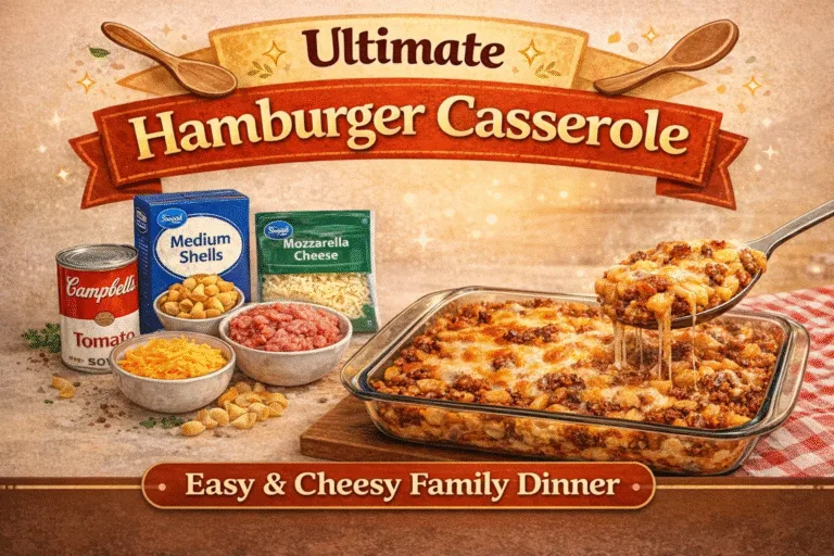 Ultimate Hamburger Casserole Recipe  Easy Ground Beef Pasta Bake Dinner