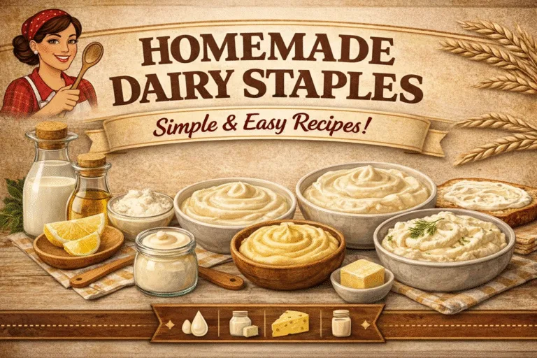5 Homemade Dairy Staples Recipes  DIY Buttermilk, Butter, Mayo  Cream Cheese Guide