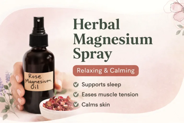 DIY Herbal Magnesium Spray Recipe for Sleep and Achy Muscles  Natural Rose Magnesium Oil