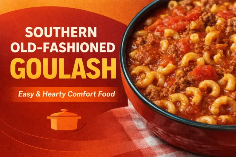 Southern Old-Fashioned Goulash Recipe  Easy One-Pot Ground Beef and Macaroni Dinner Recipe