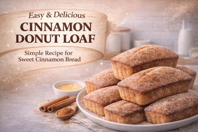 Easy Cinnamon Donut Loaf Recipe  Homemade Cinnamon Sugar Mini Bread Loaves
