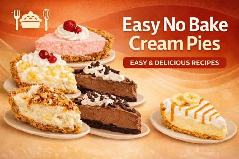 6 Delicious No-Bake Cream Pie Recipes Easy Strawberry, Pecan,  Chocolate Desserts
