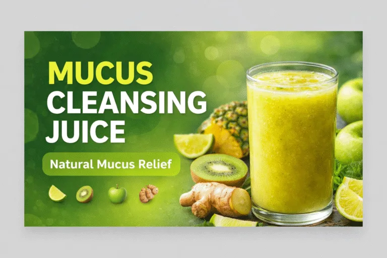 Mucus Buster Juice Recipe Ginger  Pineapple Detox Drink for Cold and Flu Relief