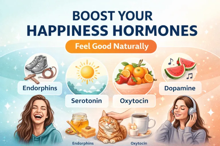 Natural Ways to Boost Happiness Hormones Endorphins, Serotonin, Oxytocin  Dopamine Tips