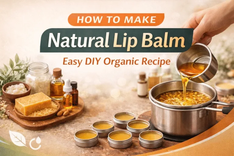 DIY Natural Lip Balm Recipe  Easy Homemade Organic Lip Balm with Beeswax  Shea Butter