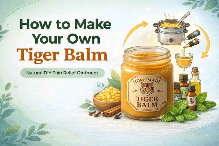 DIY Homemade Tiger Balm Recipe Easy Natural Muscle Rub for Pain Relief