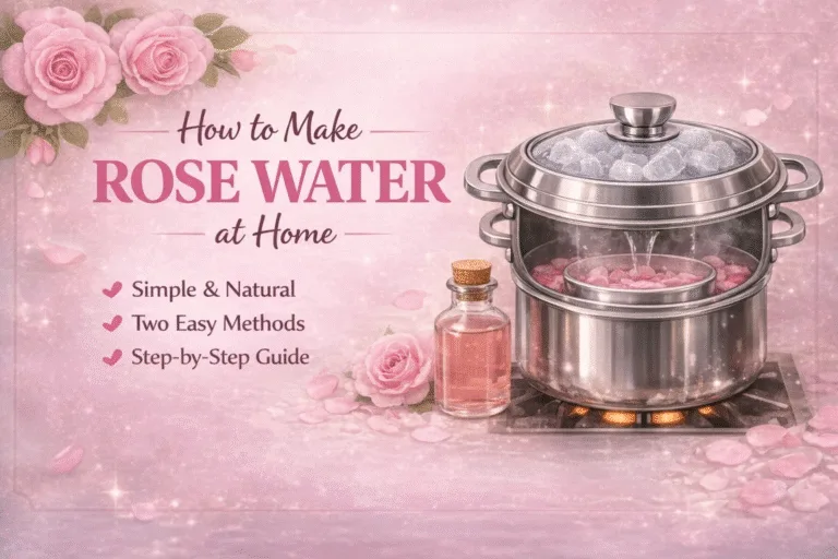 How to Make Rose Water at Home DIY Natural Skincare Toner  Steam Distillation Guide