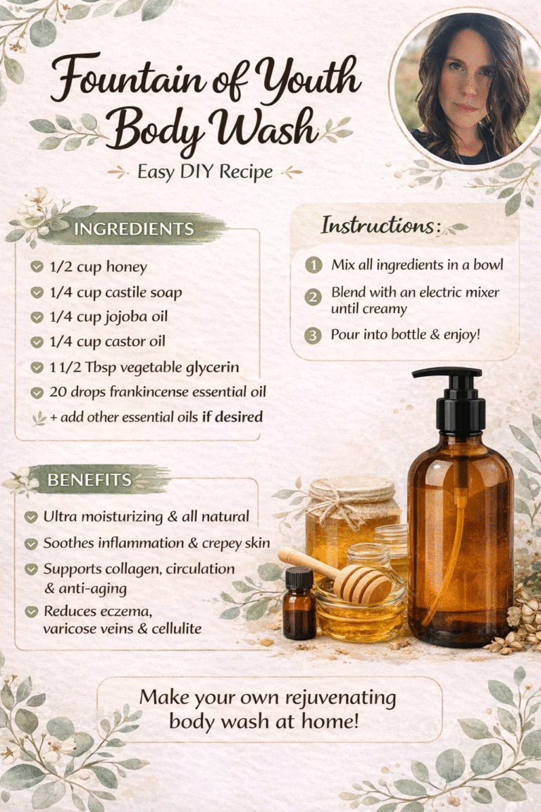 DIY Fountain of Youth Body Wash Recipe for Glowing Skin  Natural Anti-Aging Skincare Routine