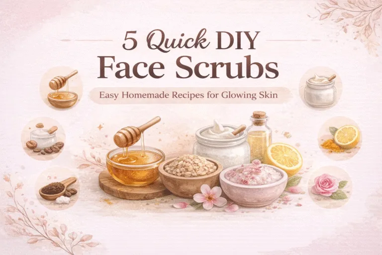 5 Quick DIY Face Scrubs for Glowing Skin  Easy Homemade Skincare Recipes