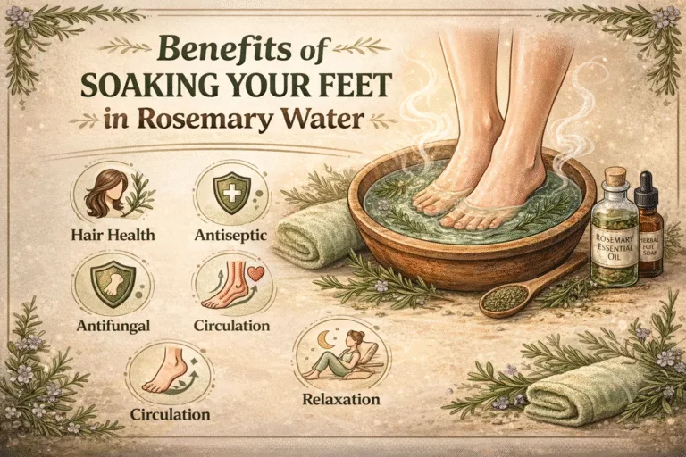Rosemary Foot Soak Benefits Natural Remedies for Circulation, Stress  Foot Health