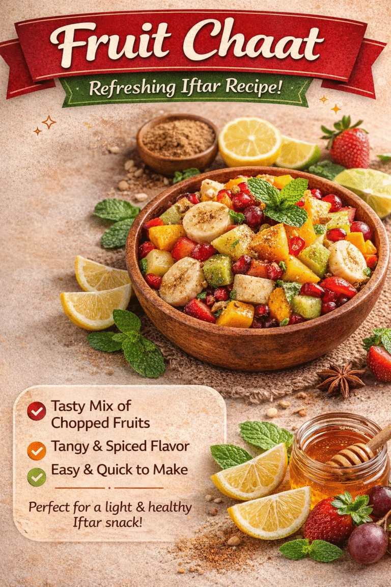 Easy Fruit Chaat Recipe – Spicy Mixed Fruit Salad for Iftar  Healthy Snacks