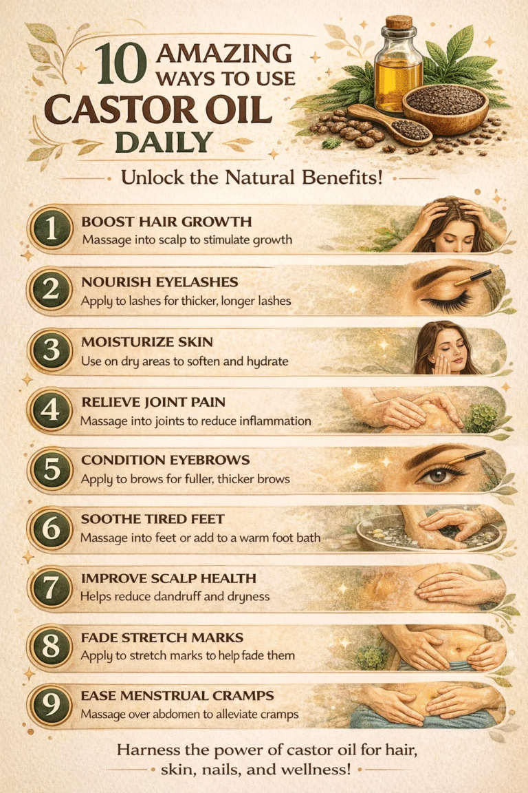 10 Amazing Ways to Use Castor Oil Daily for Hair, Skin, and Wellness Benefits