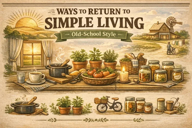 24 Old-School Simple Living Tips for a Slow, Intentional Life  Minimalist Lifestyle Ideas