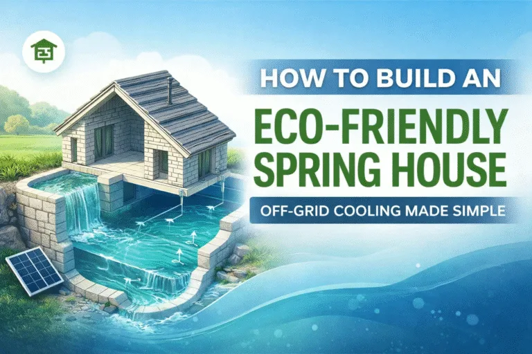 How to Build a Spring House Eco-Friendly Off-Grid Refrigeration  Natural Cooling Guide