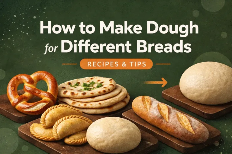 5 Master Dough Recipes for Homemade Pretzel, Naan, Pita, Baguette, and Empanadas