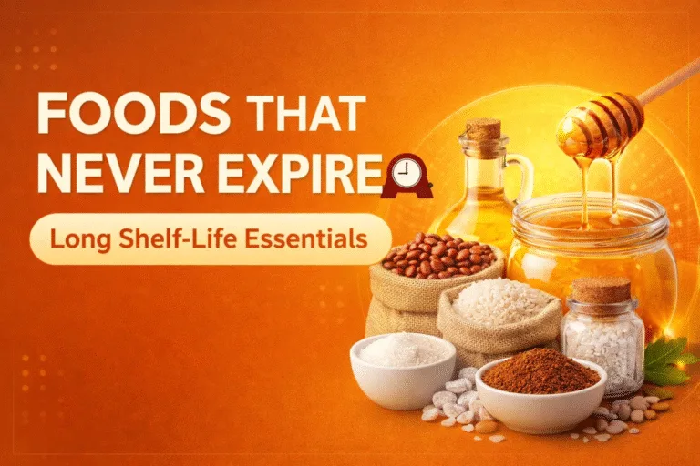 8 Survival Foods That Never Expire  Long-Term Food Storage  Emergency Prepping Checklist