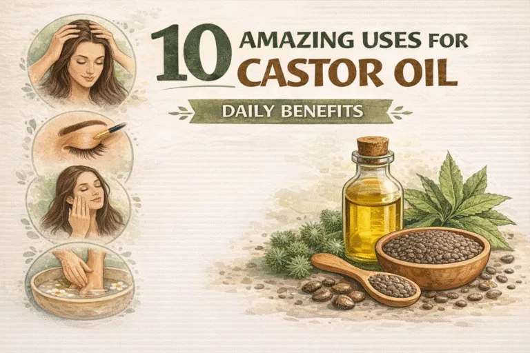 10 Castor Oil Benefits for Hair Growth, Glowing Skin  Health  Natural Beauty Tips  Uses