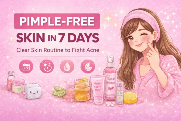 7-Day Pimple-Free Skin Challenge At-Home Glow Up  Acne Clearing Routine for Glass Skin