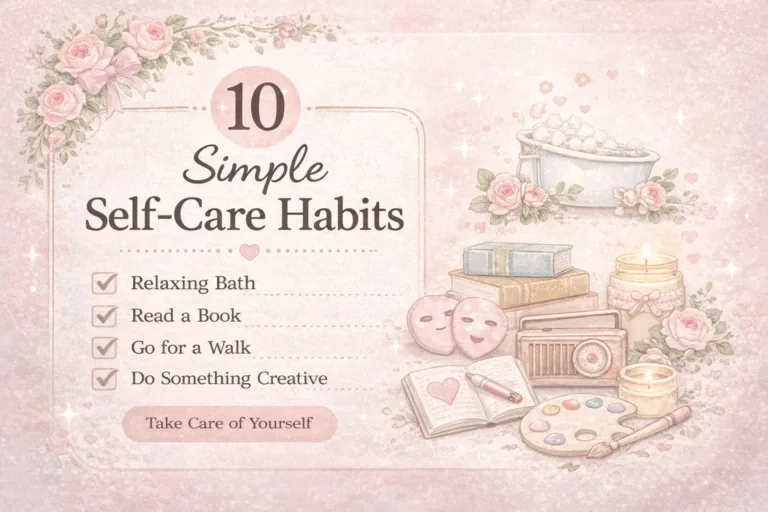 Self-Care To-Do List Checklist  Aesthetic Daily Wellness Routine  Mental Health Journaling