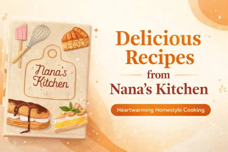 Handmade Recipe Journal  Personalized Embroidered Gift for Nanas Kitchen  Baking Lovers