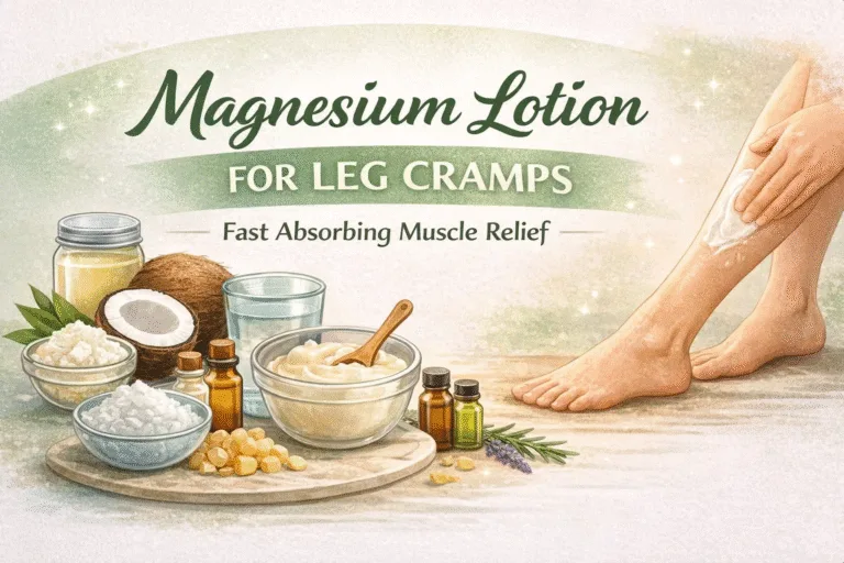 DIY Magnesium Lotion Recipe for Leg Cramps  Natural Sleep  Muscle Relief Relief Guide