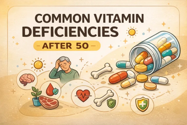 6 Common Vitamin Deficiencies After 50 Signs, Symptoms, and Why They Matter for Your Health
