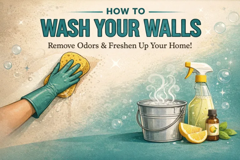 How to Wash Walls to Remove Old House Smells and Refresh Your Home