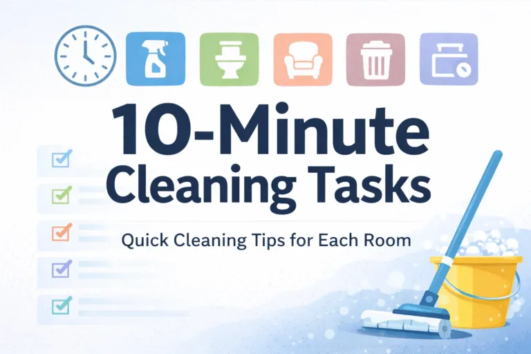Quick 10-Minute House Cleaning Checklist Fast Daily Home Organization  Tidying Tasks