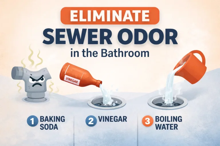 How to Remove Sewer Smell in Bathroom Easy DIY Drain Cleaning Hack