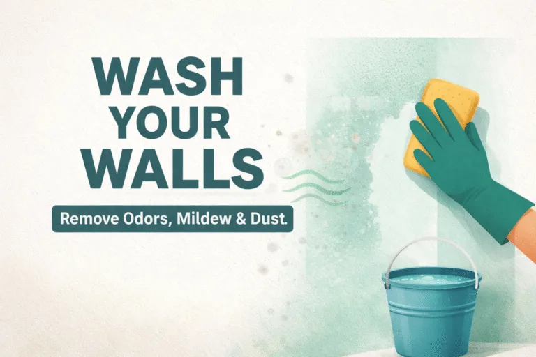 How to Wash Walls to Remove Smells, Mildew and Dust Natural Deep Cleaning Home Reset Routine