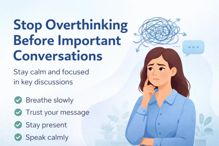 How to Calm Overthinking Before Big Conversations Stop Anxiety  Speak Confidently