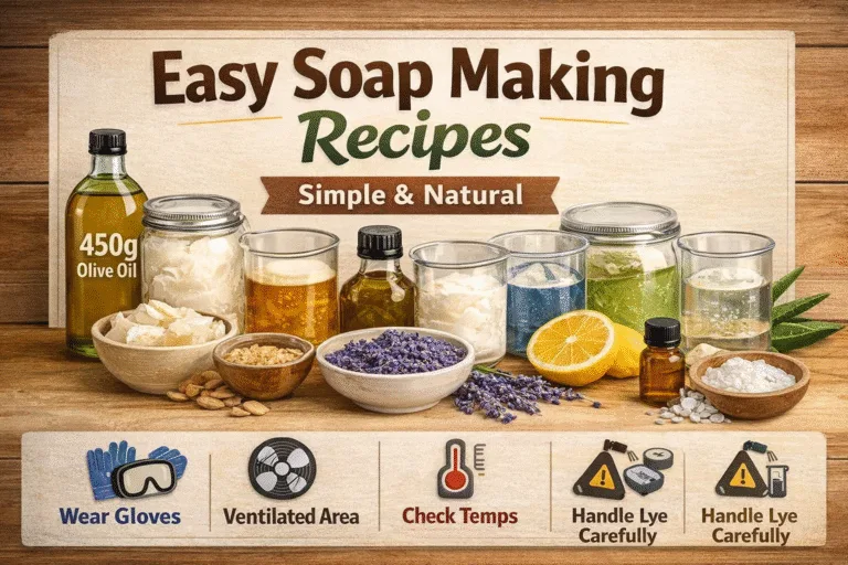 5 DIY Natural Soap Recipes for Beginners  Easy Homemade Olive Oil  Shea Butter Soap Guide