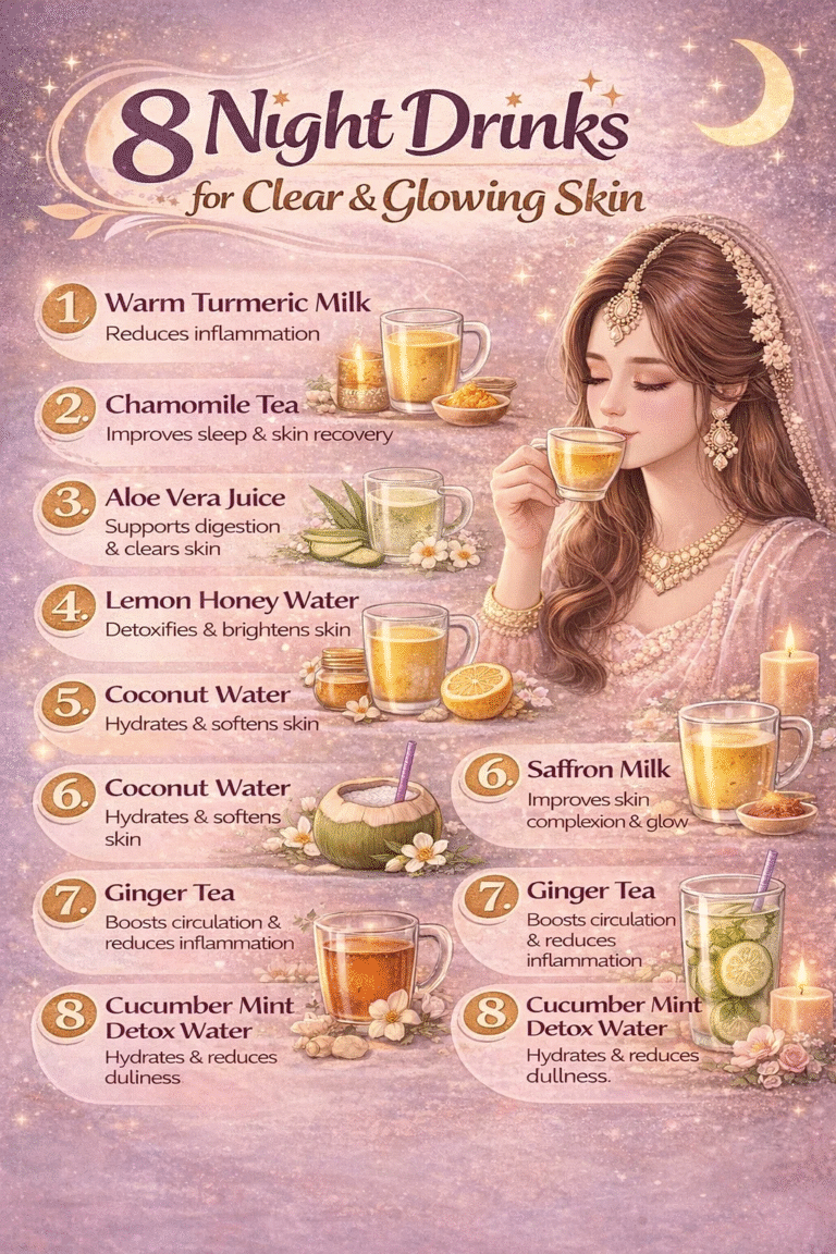 8 Night Drinks for Clear  Glowing Skin  Best Bedtime Drinks for Radiant Skin