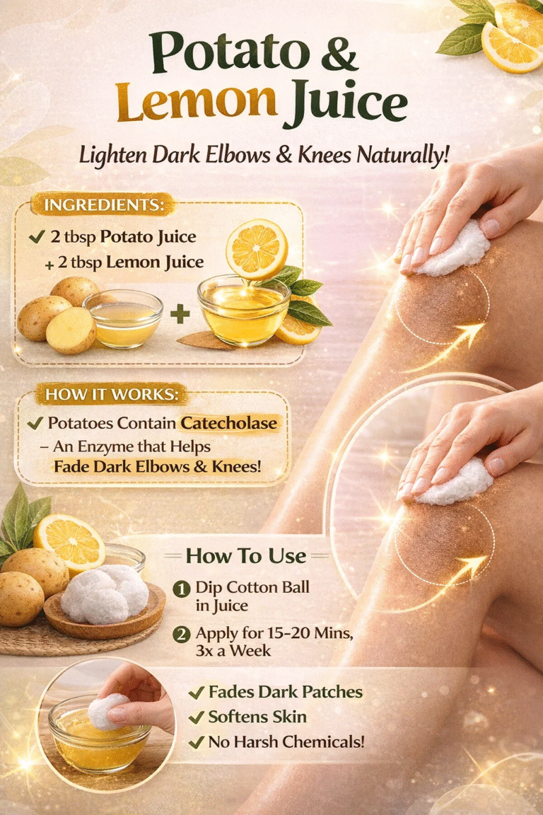 How to Lighten Dark Elbows  Knees Naturally with DIY Potato  Lemon Juice