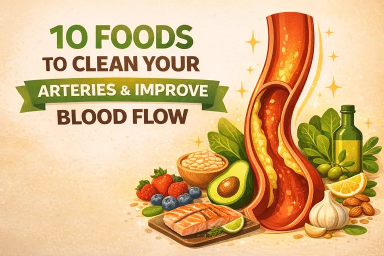 10 Foods to Clean Your Arteries and Boost Blood Flow Naturally  Heart Health Tips